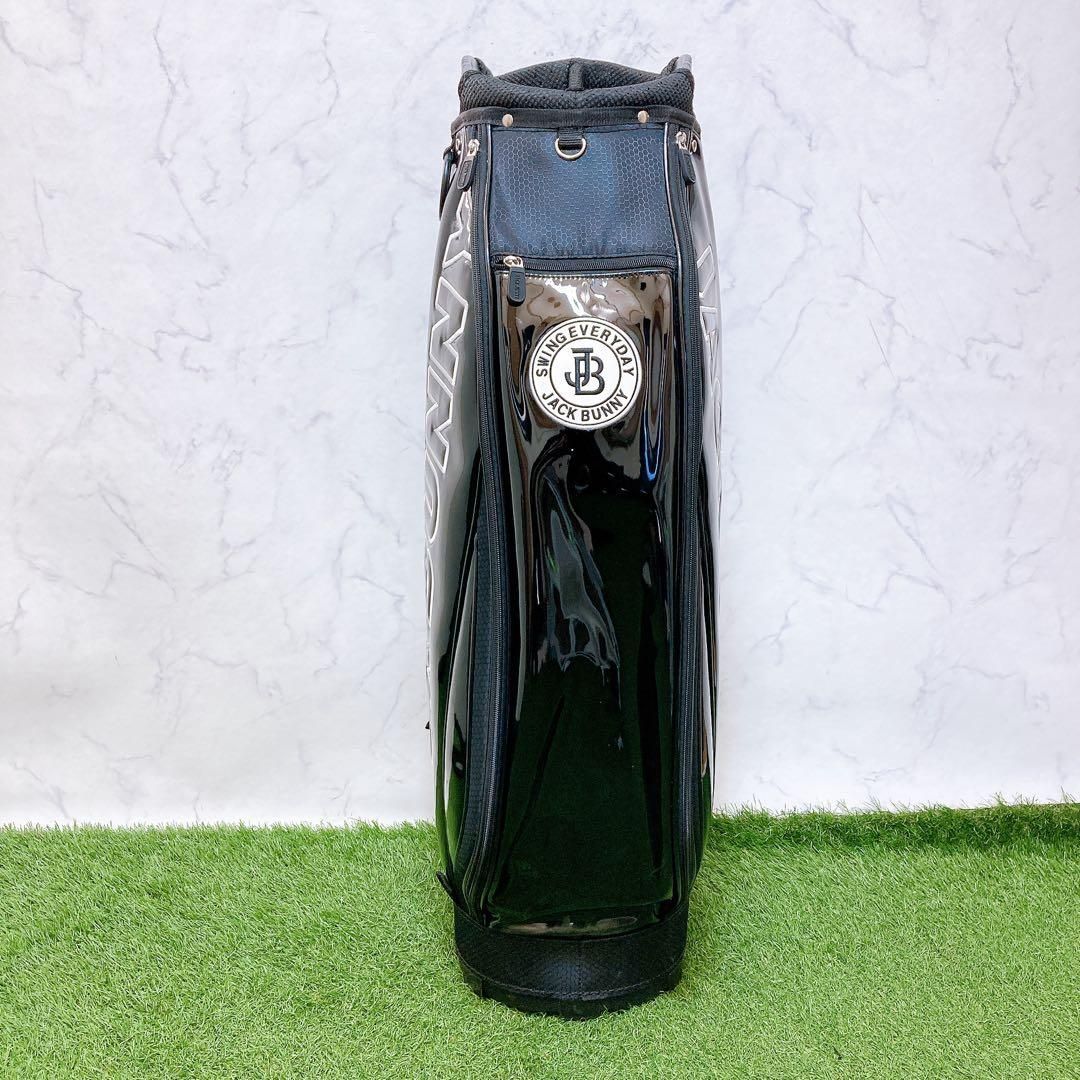 N パーリーゲイツ　ジャックバニー　ゴルフ　キャディバッグ　エナメル　9インチ N パーリーゲイツ ジャックバニー ゴルフ キャディバッグ エナメル 9