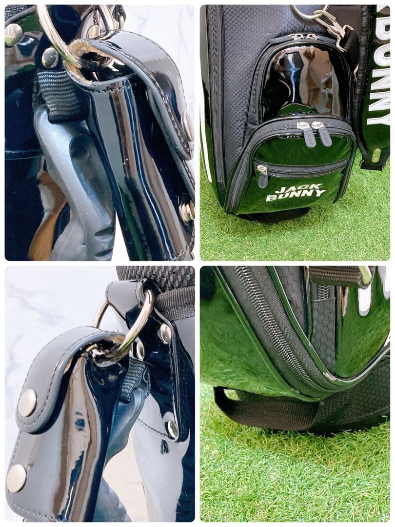 N パーリーゲイツ ジャックバニー ゴルフ キャディバッグ エナメル 9