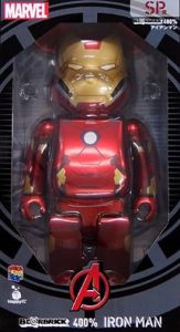 BE@RBRICK -ベアブリック- 400% アイアンマン 「Happyくじ MARVEL BE