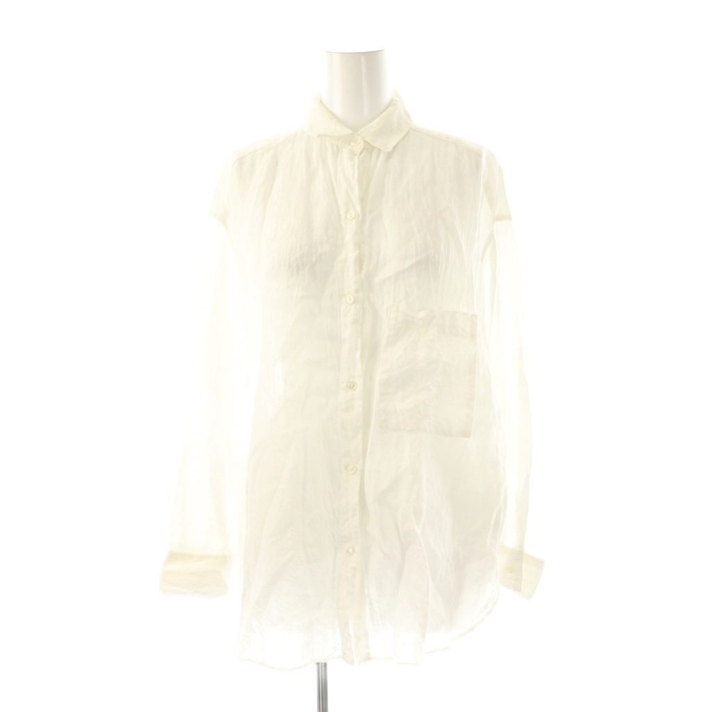 ウィムガゼット Whim Gazette 24AW リネンシャツ F ホワイト /DO □OS