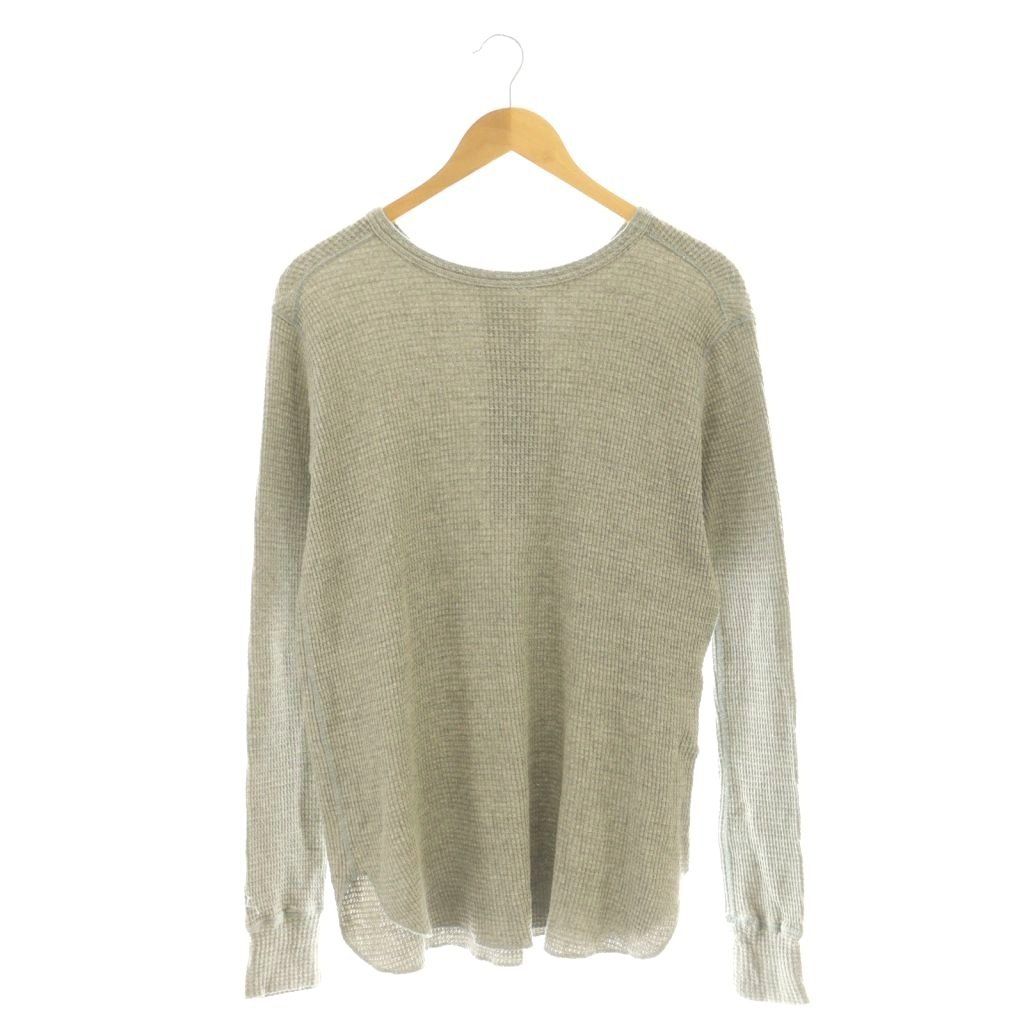 グッドグリーフ GOOD GRIEF HENLEY NECK THERMAL TOP サーマルトップス カットソー F グレー |CX OS SH