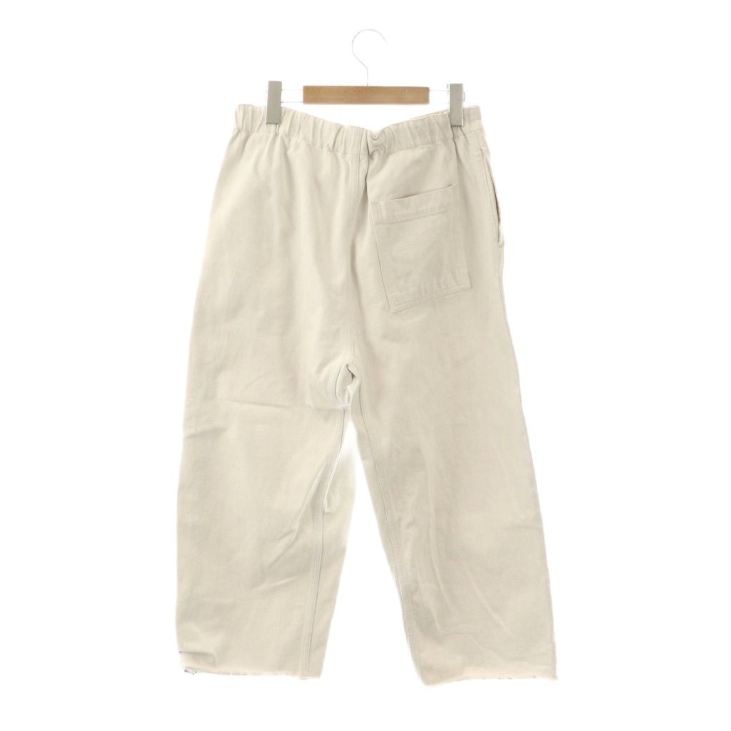ドゥロワー Drawer カットオフワイドデニムパンツ 36 オフホワイト |DO OS