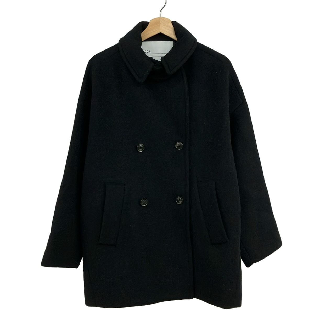 TICCA(ティッカ) Pコート サイズF レディース美品 - TBBA-171 黒 長袖