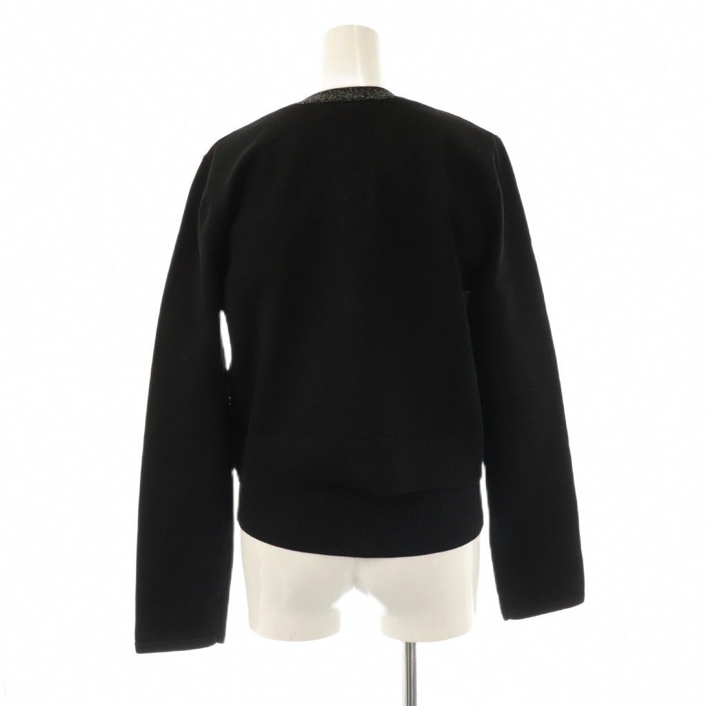 極美品 アプワイザーリッシェ ラメ配色ジャケットアンサンブル ブラック Apuweiser-riche（アプワイザーリッシェ）の「ラメ配色ジャケット