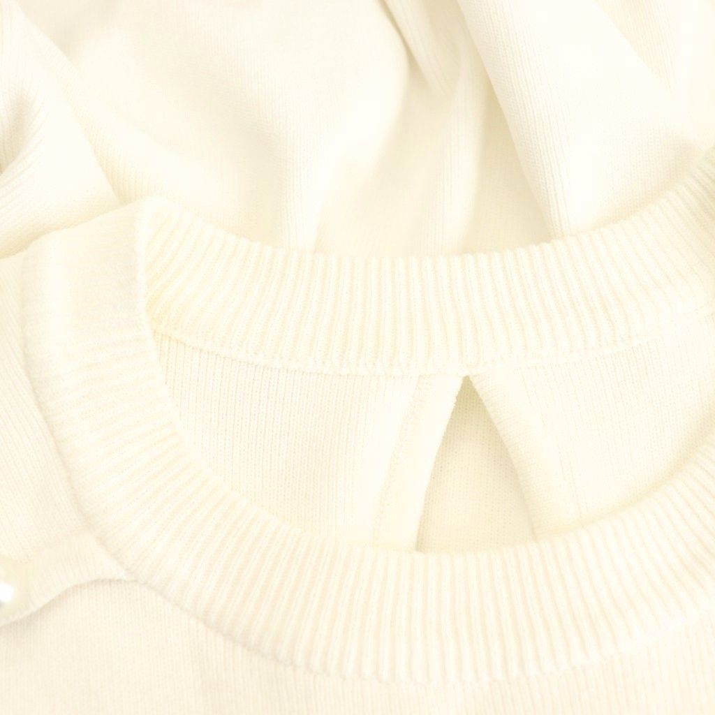 ボーダーズアットバルコニー BORDERS at BALCONY PEARL ROUND NECK TOP