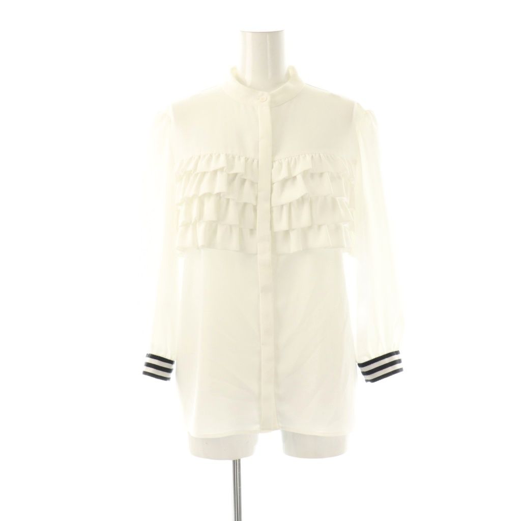 ボーダーズアットバルコニー BORDERS at BALCONY FRILL GEORGETTE