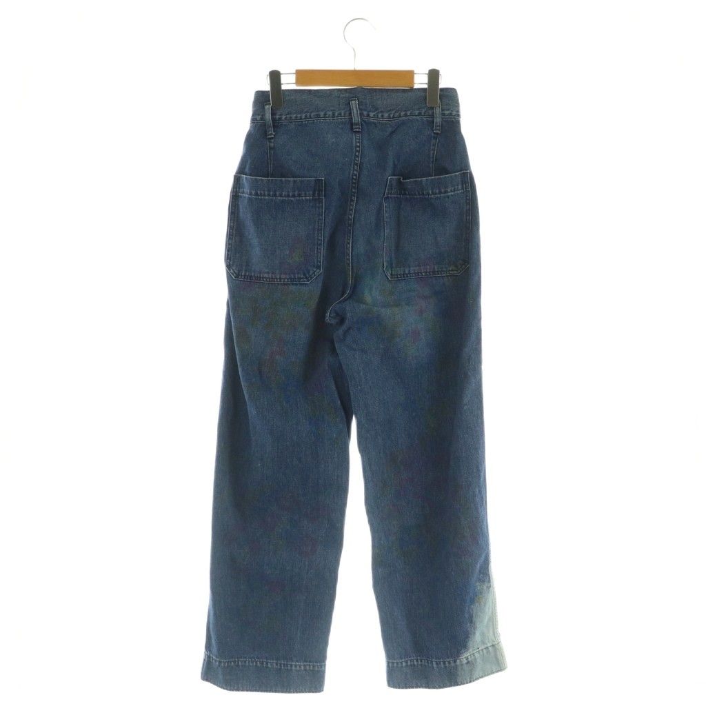タナカ TANAKA THE WIDE JEAN BLOOM デニムパンツ ワイド 25 ブルー |HK OS