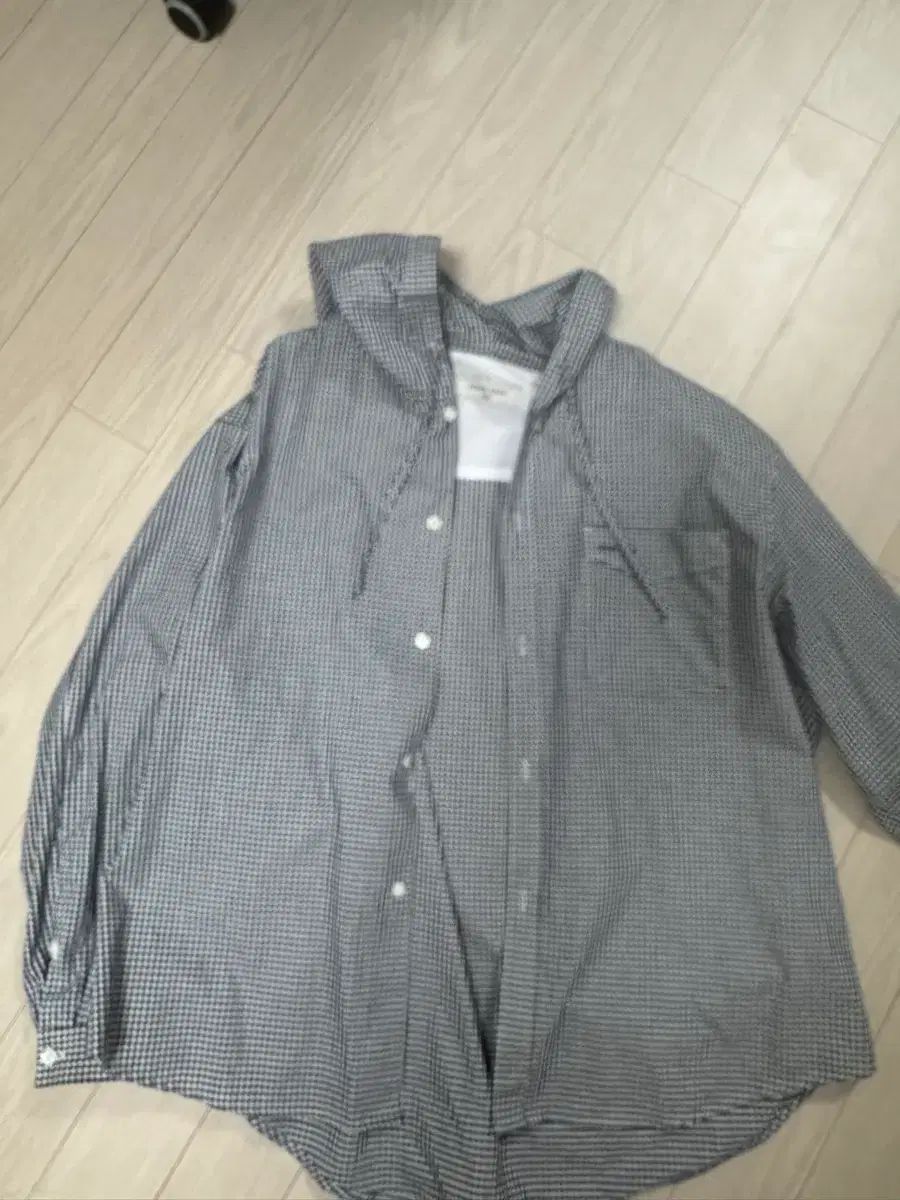 アフタープレイ WHO コラボ フード シャツ チェック柄 L