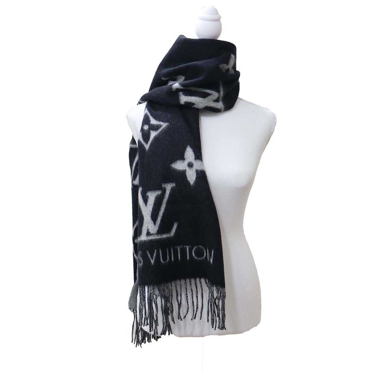 LOUIS VUITTON LV ルイヴィトン マフラー M71040 モノグラム カシミヤ
