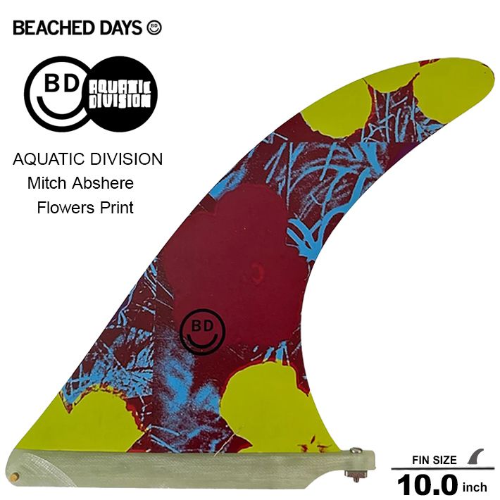 BEACHED DAYS ビーチドデイズ AQUATIC Mitch Abshere Flowers Print 10.0 アクアティックディビジョン ミッチ アブシャーシグネチャー ロングボードセンターフィン
