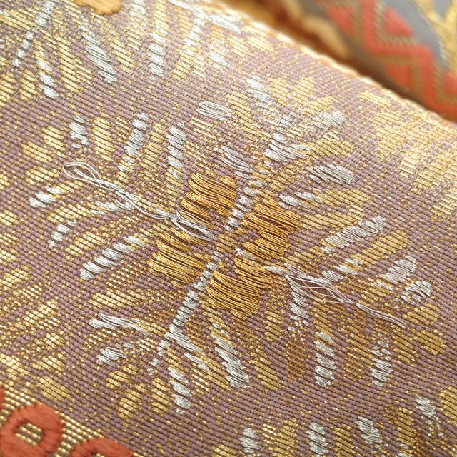 中古】 袋帯 フォーマル 京都 西陣 藤原織物 正絹 リサイクル 唐織