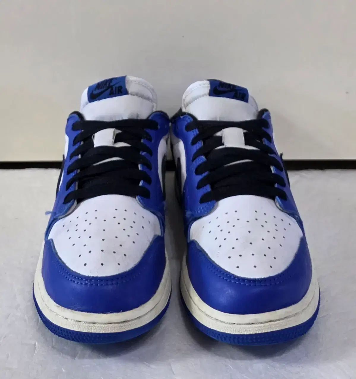  250 NIKE エアジョーダン1 ロー レトロ OG ロイヤルブルー 廃盤実物 スニーカー 靴