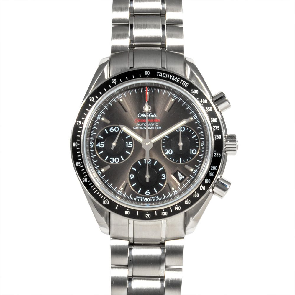 オメガ OMEGA 323.30.40.40.06.00﻿1 スピードマスター デイト クロノグラフ 腕時計 ブラック文字盤 SS メンズ