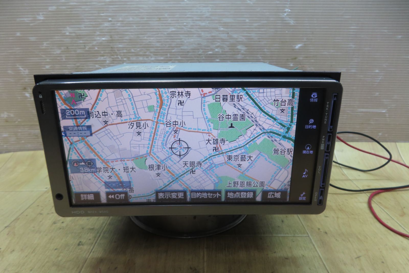 タッチパネル正常 動作保証付 F 5247|トヨタ NHZA-W 58 G HDDナビ 2016年 地デジフルセグ内蔵 Bluetooth内蔵 CD DVD再生OK 本体のみ