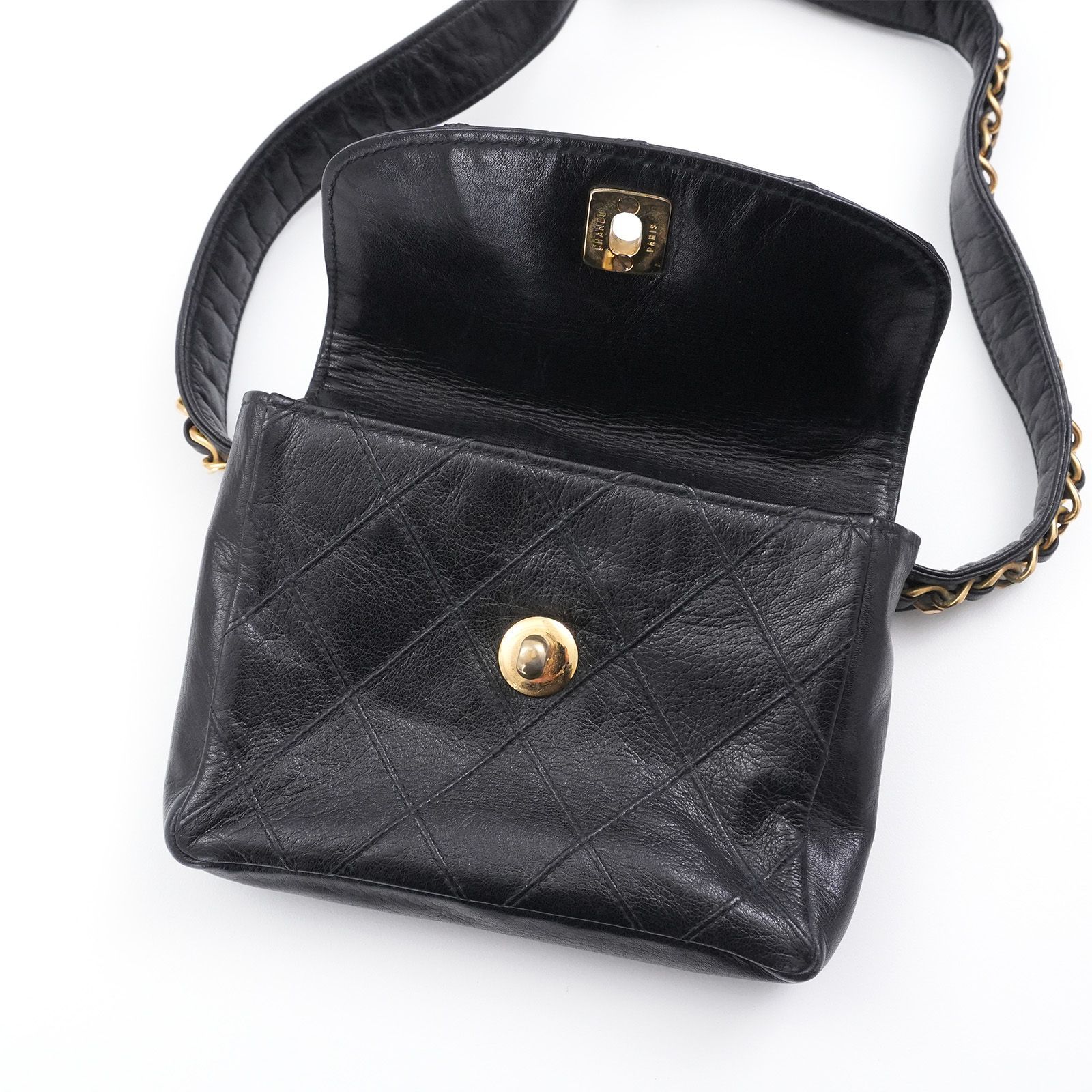 VINTAGE CHANEL ビコローレ ココマーク レザー ウエストポーチ - メルカリ