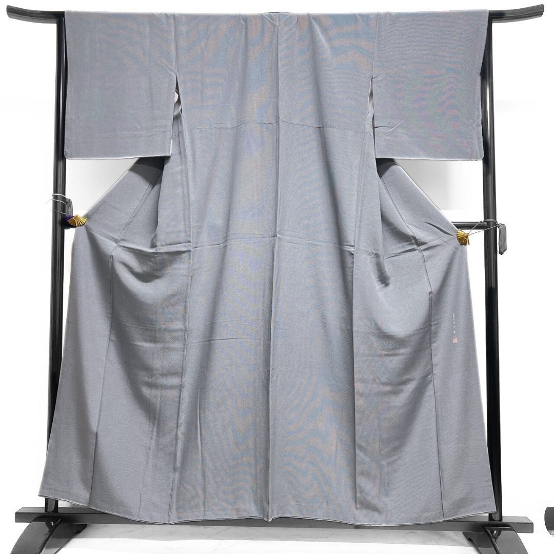 砂川健一 江戸小紋 角通し モノトーン グレー 着物 012b p ms - メルカリ