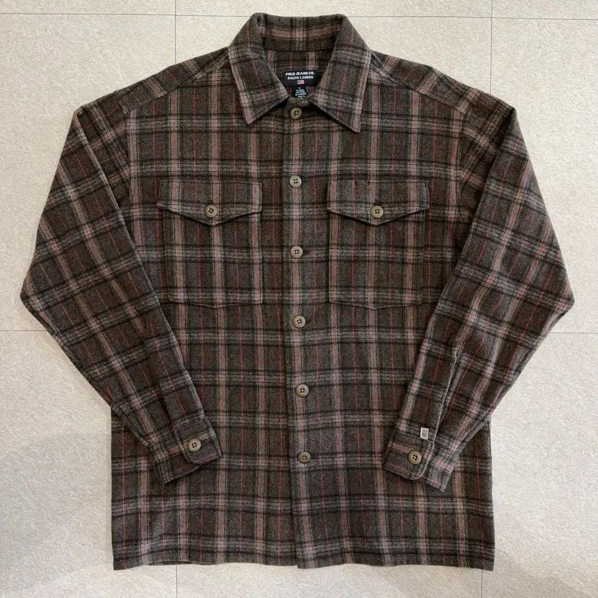 ポロ ジーンズ ウール カシミア CHECK シャツ ジャケット