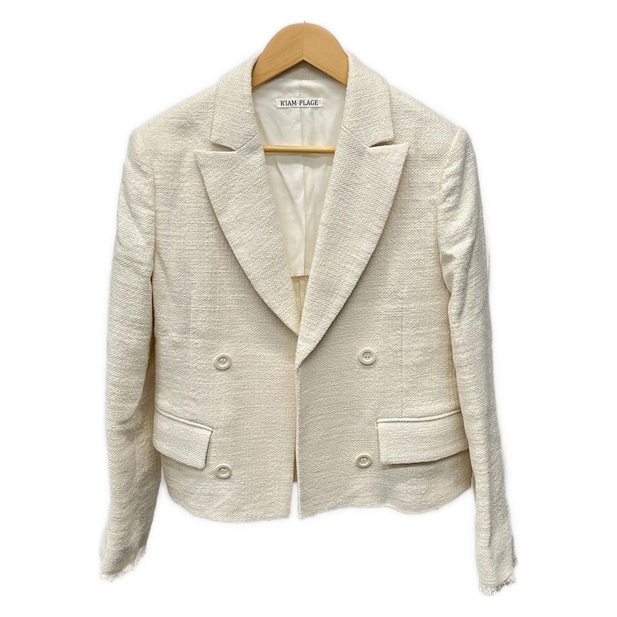 R IAM-PLAGE リアムプラージュ ジャケット サイズ36 S レディース - アイボリー 長袖|春|秋