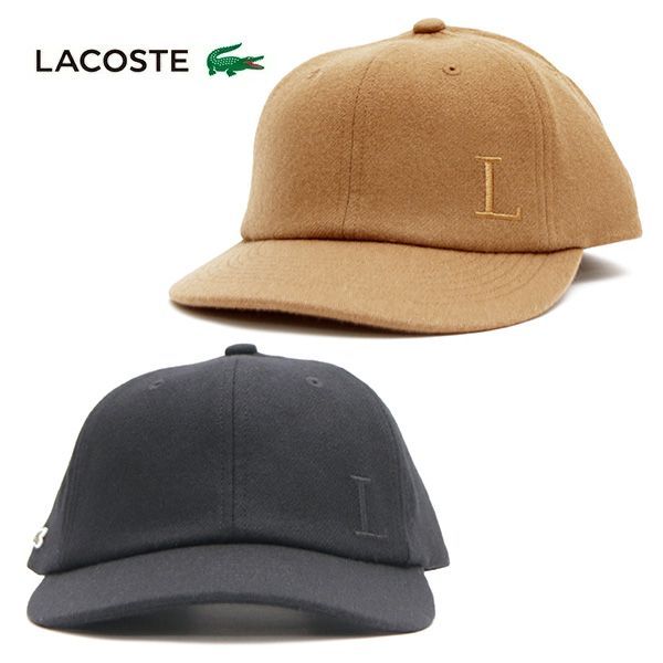 ラコステ【LACOSTE】L1384-25AC0 CAP フランネルキャップ 帽子 ロゴ