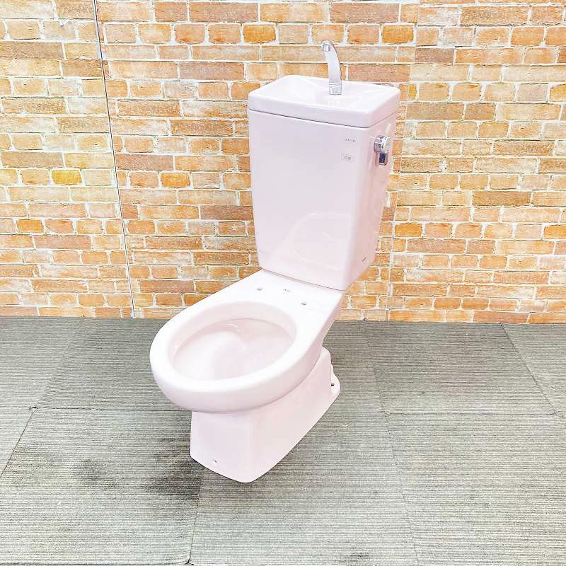品 ボールタップ交換済 TOTO トイレ 洋式便器 床下排水 C 770 排水芯200 mm とタンク S 771 B のセット SR 2 パステルピンク 5 A