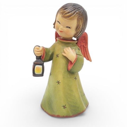 Anri アンリ人形 フェランデス 灯りをもつ天使 木彫り人形 インテリア