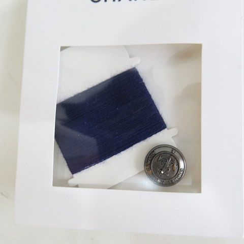 シャネル CHANEL 18 A P 59203 K 07755 BD 229 36 補修糸 替えボタン