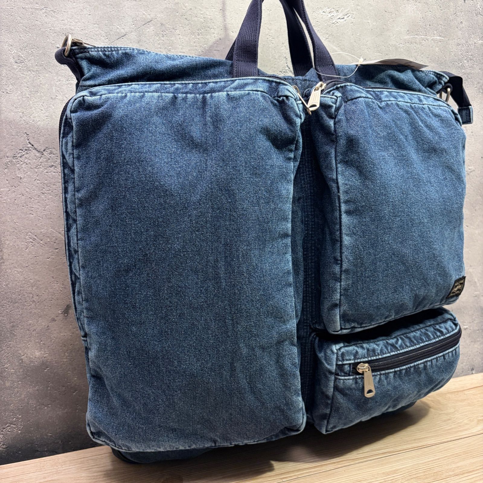 ✨PORTER × B印 YOSHIDA 別注 テヘラン デニム ヘルメットバッグ 新品 