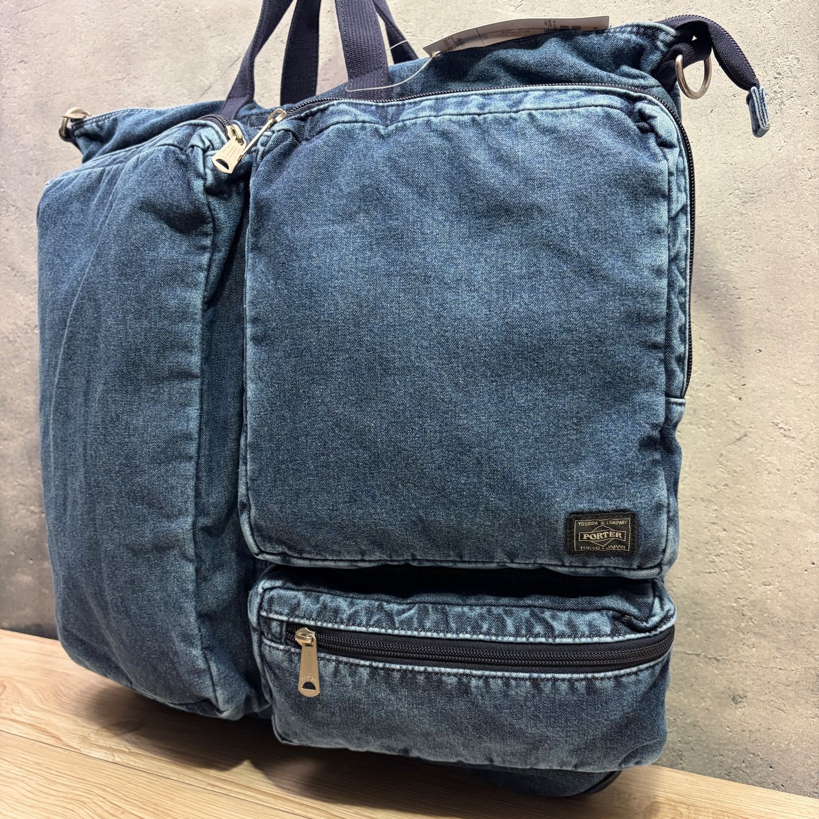 ✨PORTER × B印 YOSHIDA 別注 テヘラン デニム ヘルメットバッグ 新品