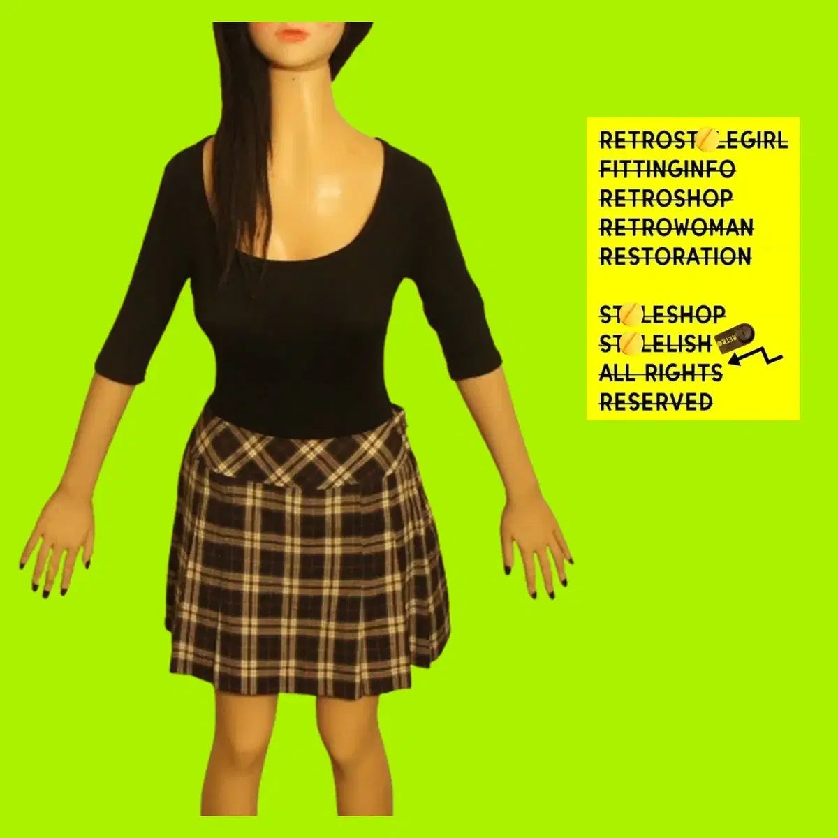 2200ミニスカート スカート シャーリング プリーツスカート チェック柄スカート ヴィンテージスカート ロング丈スカート ロング丈