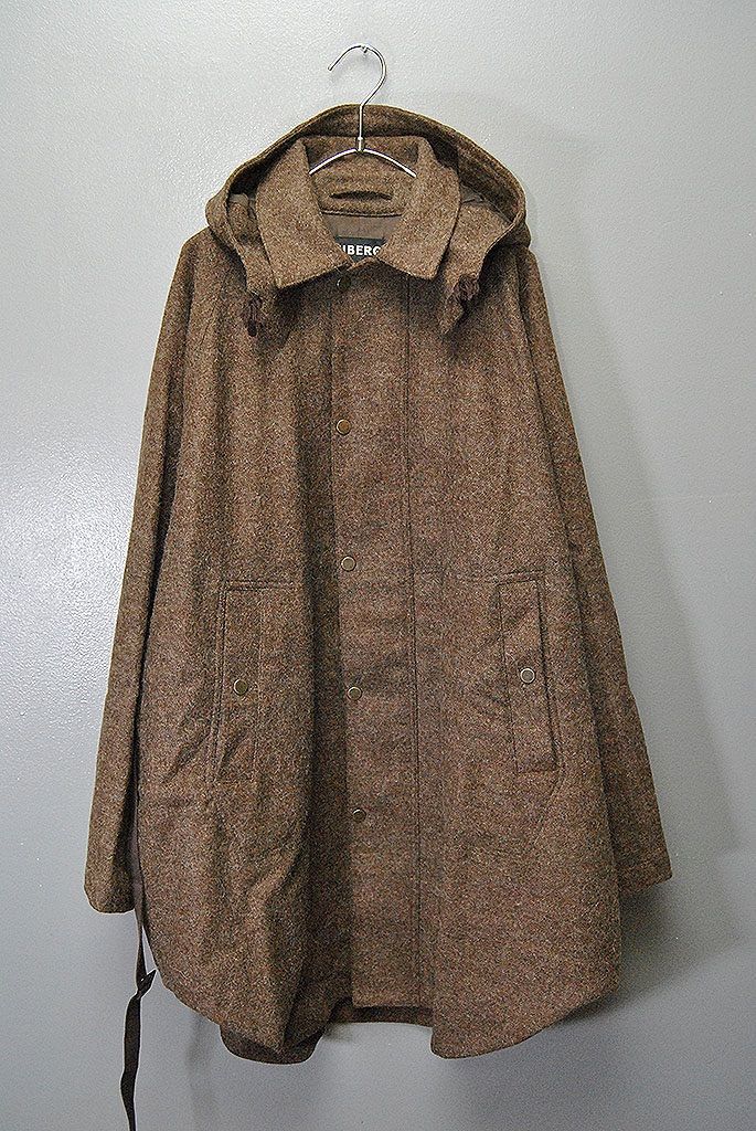 AUBERGE LORDEN PONCHO オーベルジュ シャーロック ローデンウール ポンチョ ブラウン 40