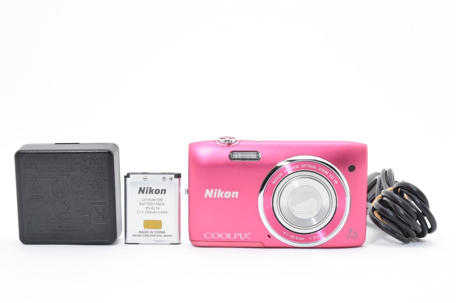 ☆実用品☆ Nikon ニコン CoolPix S3500 ストロベリーピンク