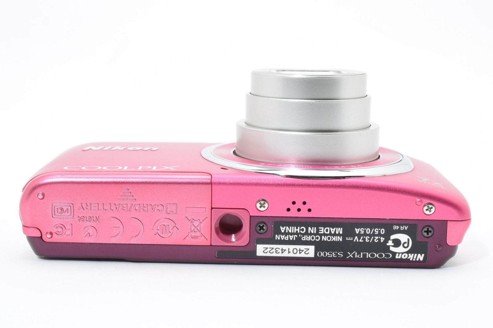 ☆実用品☆ Nikon ニコン CoolPix S3500 ストロベリーピンク