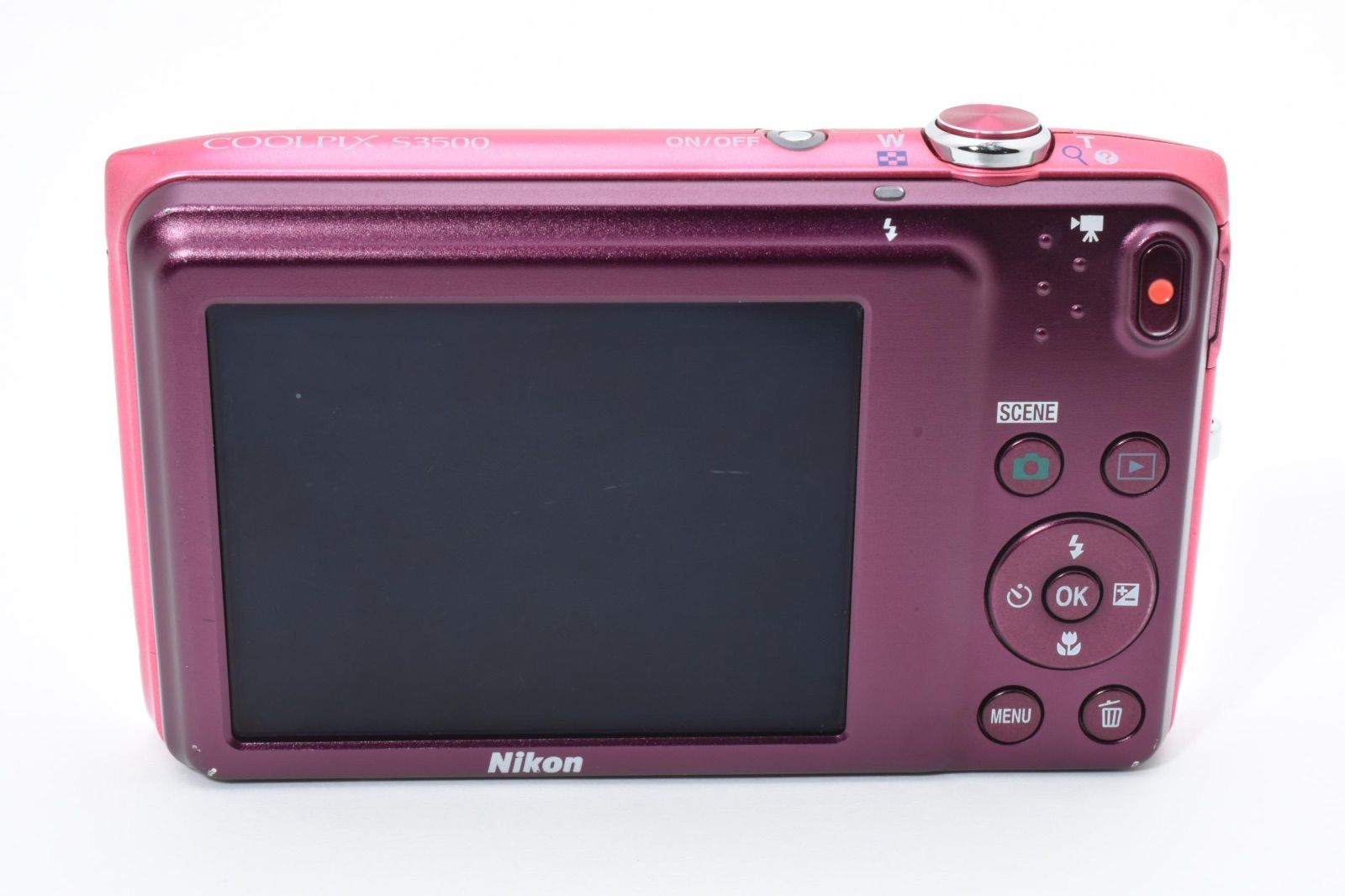 ☆実用品☆ Nikon ニコン CoolPix S3500 ストロベリーピンク