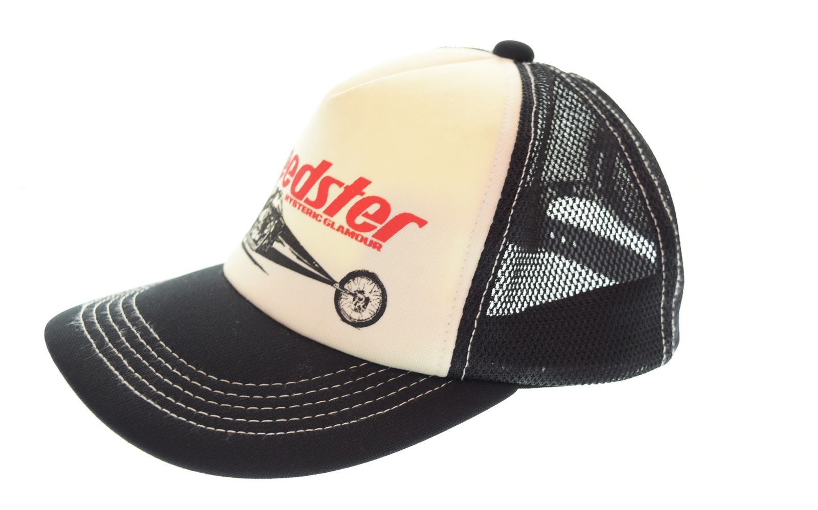 ヒステリックグラマー GLAMOUR MESH CAPスピードスター メッシュ キャップ 帽子 メンズ帽子 ブラック フリーサイズ 103 H-87