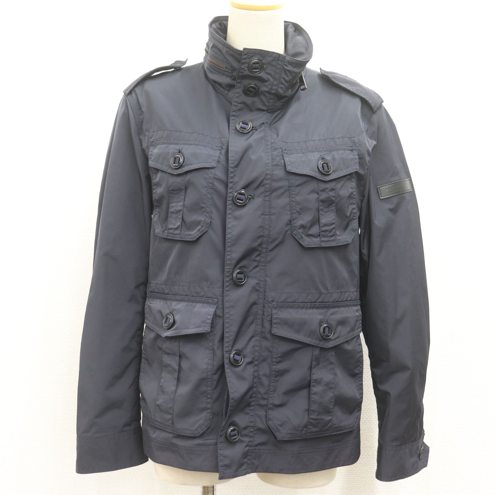 BLACK LABEL バーバリー ブラックレーベル ジップアップジャケット D 1 F 12-114-28 Mサイズ ネイビー メンズ