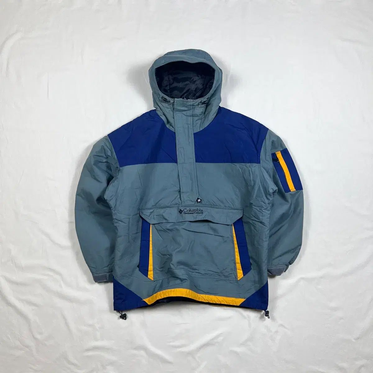 90 s Columbia コロンビア スポーツウェア プルオーバー フードパファージャケット