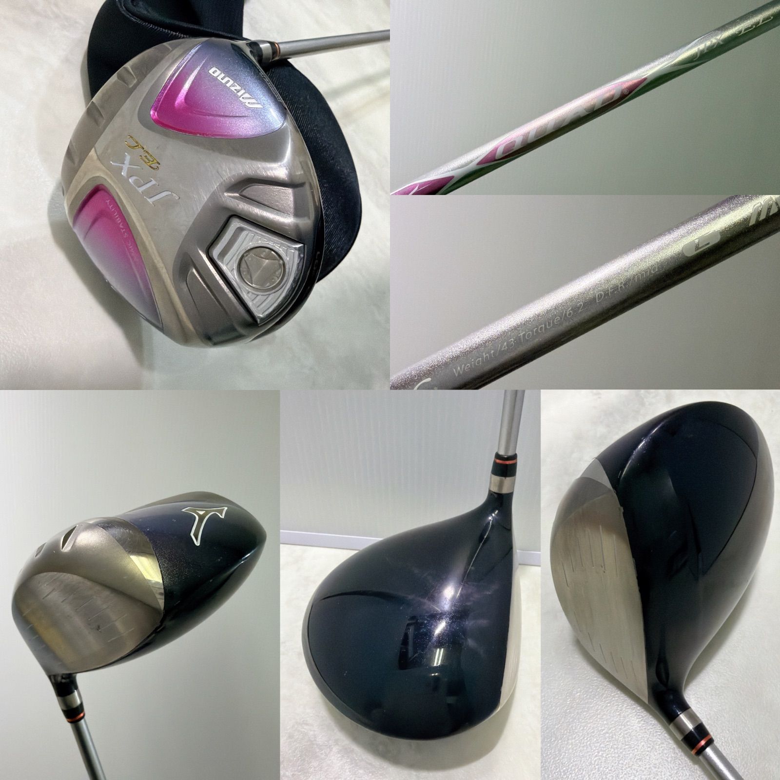 新品バック 新品グリップ 豪華8本セット MIZUNO レディースゴルフ