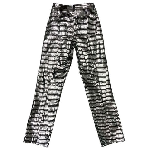 レザーパンツ メタリック