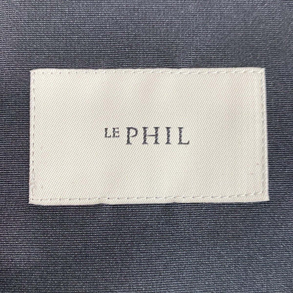 ルフィル LE PHIL 七分袖ニット クルーネック ブラック Mサイズ LE