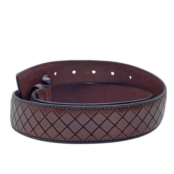○ ボッテガヴェネタ BOTTEGA VENETA ベルト イントレチャート ピン