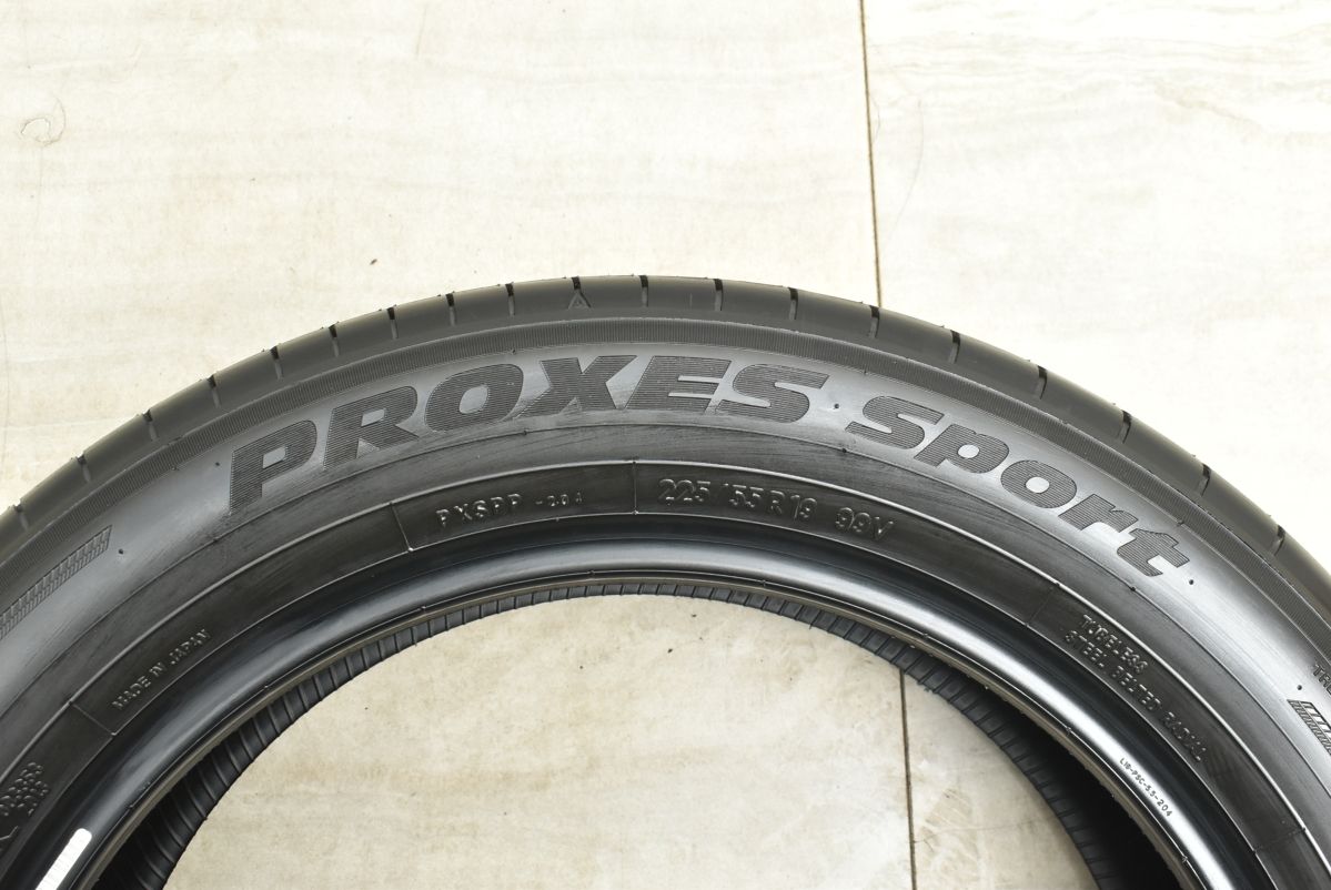  製 新車外し バリ溝 トーヨー プロクセス スポーツ 225|55 R 19 4本 40 アルファード ヴェルファイア ハリアー T 32 エクストレイル 19インチ サマータイヤ ノーマルタイヤ