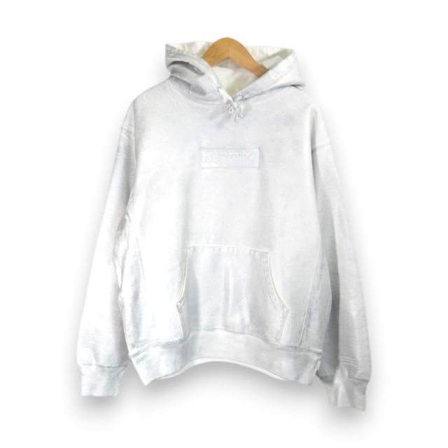 SUPREME 24 ss MM 6 Box Logo Hooded Sweatshirt White サイズS シュプリーム エムエム6 ボックスロゴ フーデッドスウェットシャツ パーカー MAISON MARGIELA メゾンマルジェラ