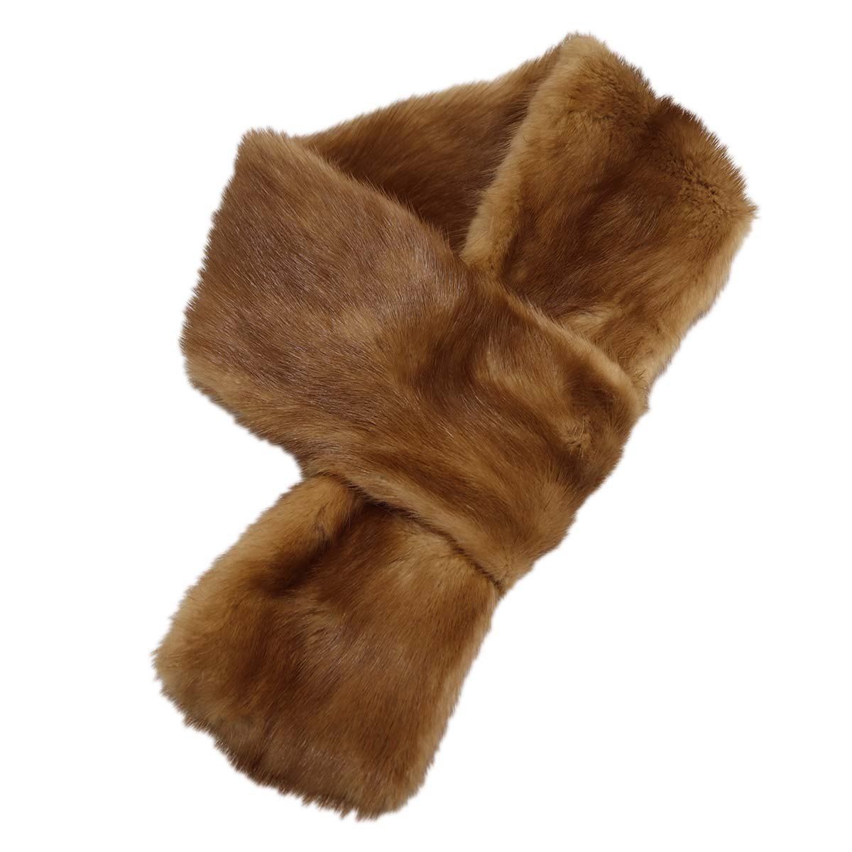 LOEWE ロエベ ティペット マフラー ファー ブラウン 服飾小物 箱有 H 22051
