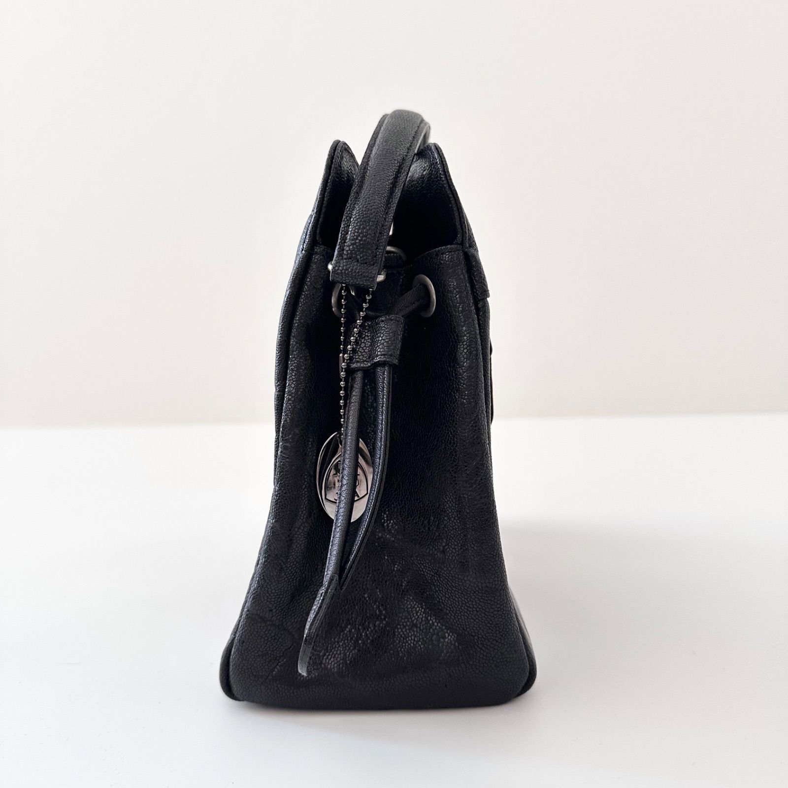 希少✨ JRA 認定 ゾウ革 象革 エレファントレザー ハンドバッグ