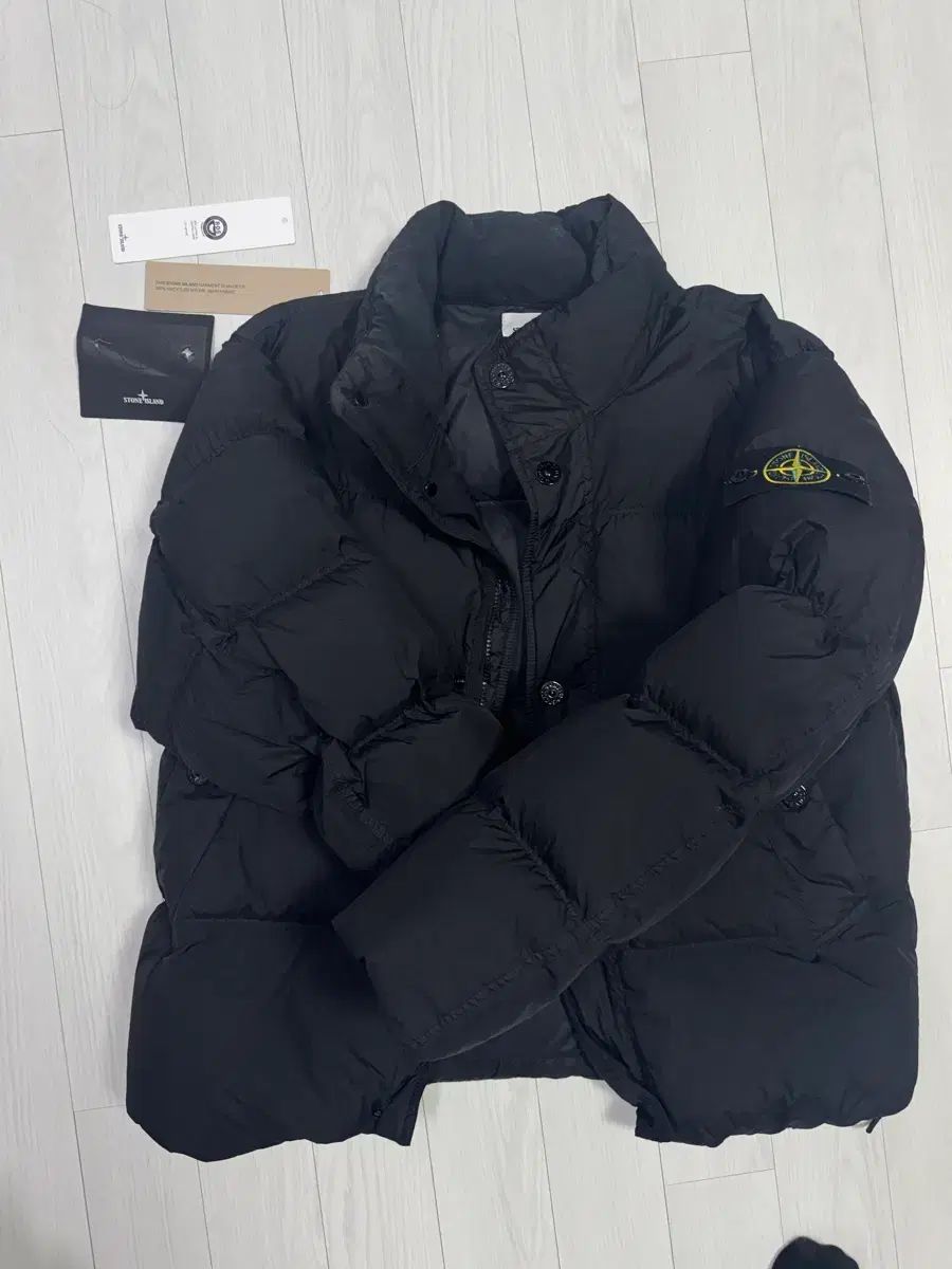 ストーンアイランド 25 fw クリンクルレップス フードなし ショートダウン M