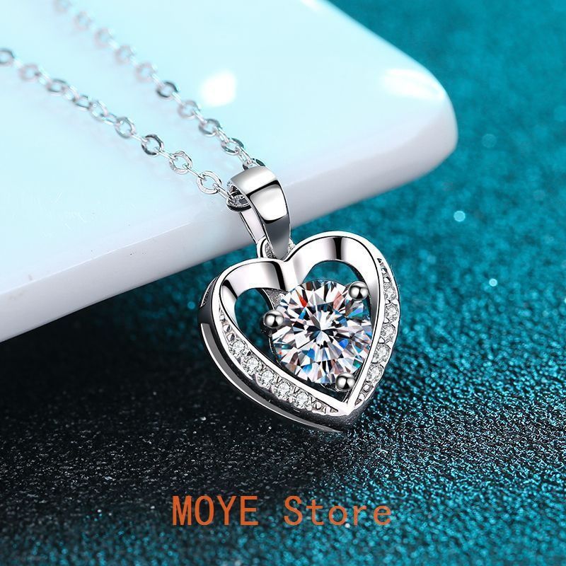 モアッサナイト ネックレス ペンダント 1ct シルバー925 レディー 普段