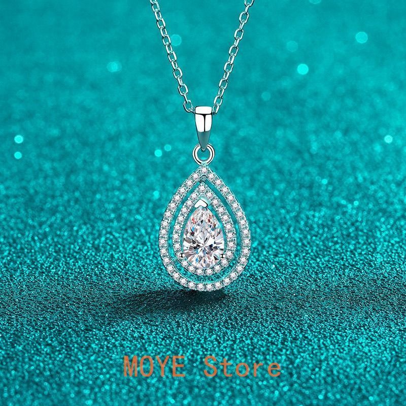 モアッサナイト ネックレス ペンダント 1ct シルバー925 レディー 普段