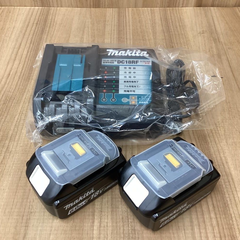 未使用品】makita/マキタ BL1860B×2+DC18RF 18Vバッテリ2個+ 未使用品】makita/マキタ BL1860B×2+DC18RF 18Vバッテリ2個+