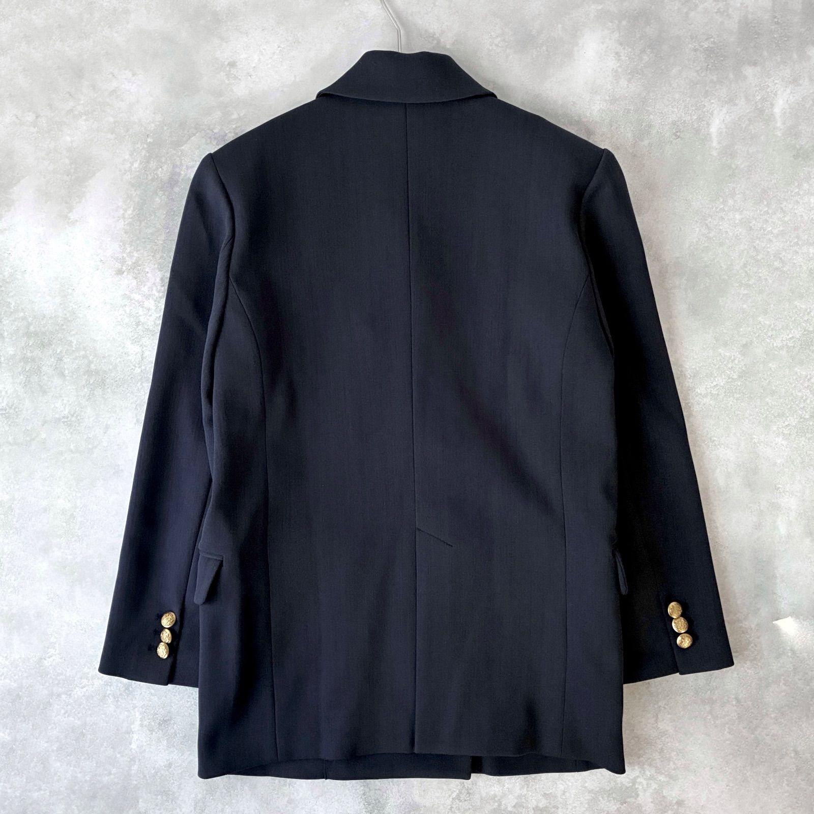 23AW　定価3.3万円 RIVE DROITE ウールライク 紺ブレ　金ボタン 美品 タグ付未使用✨ / 2023 / RIVE DROITE リヴドロワ / ウールライク