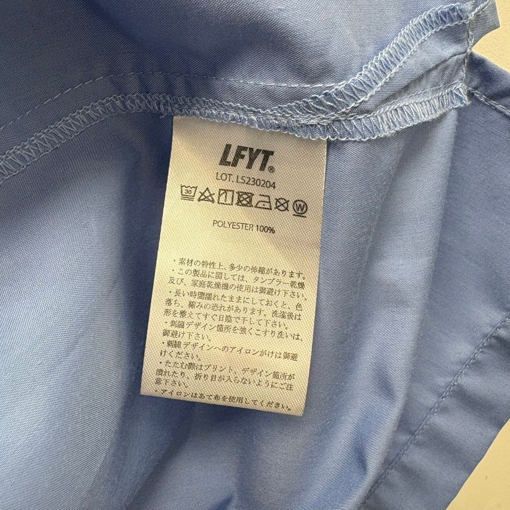 LFYT エルエフワイティー OPEN COLLAR S/S BIG SHIRT オープンカラーシャツ LS230204 ライトブルー size:L【中目黒B01】